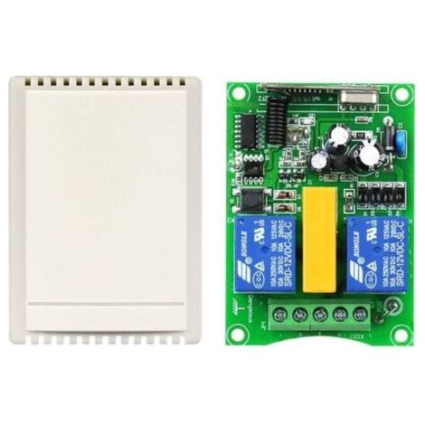 Nalookamic Télécommande Sans Fil Interrupteur 220v Moteur Volet Roulant Porte Télécommande Interrupteur/télécommande Bidirectionnelle Panneau De Commande