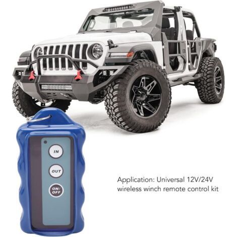 Nalookamic Ensemble De Contrôleur De Treuil, Contrôleur De Treuil Électrique À Télécommande Universelle Sans Fil Avec Récepteur 434mhz Pour Camion Atv