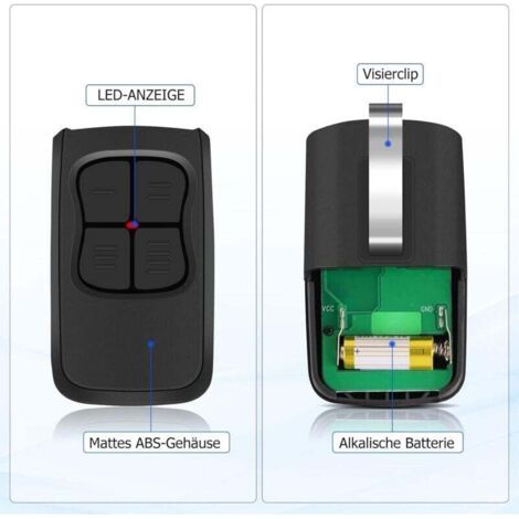 Nalookamic Télécommande Pour Ouvre-porte De Garage 40,685 Mhz - Pour Normstahl T40, T40-1, T40-2, T40-4m, Compatible Avec Perfect S, Perfect Se, 900, 1200 Fm - Émetteur Manuel Fm (2)