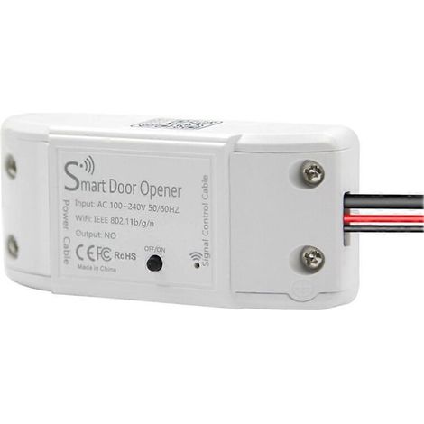 Interrupteur De Porte De Garage Wi-fi, Contrôleur De Porte De Portail Intelligent, Télécommande Smart Life Compatible Avec Siri, Carplay Et Alexa Home, Prise Européenne.