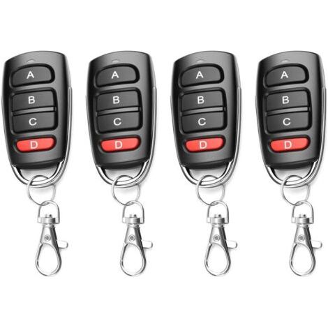 Pair Télécommande Universelle Pour Porte De Garage, Clé Sans Fil, Alarme Pour Portail Électrique