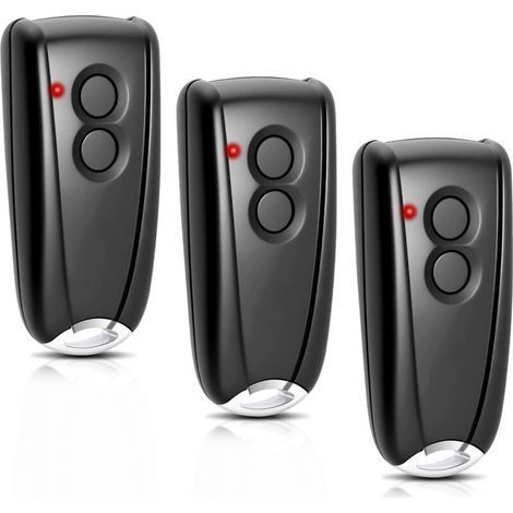 Pair Télécommande De Porte De Garage 433,92 Mhz Pour Ecostar Rsc2433, Rse2433, Rsz1433, Avec Base Métallique, 3 Boutons Pour Horma Ecostar Liftroic 500700800 Pour Portroic D2500d5000s4000