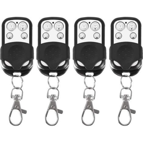 Pair 4 Télécommandes Universelles, Ouvre-porte De Garage Électrique Clone, Télécommande De Remplacement 433 Mhz, Télécommande De Porte De Garage À Quatre Boutons, Télécommande Sans Fil