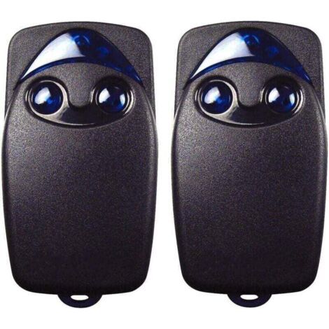 Pair 2 X Télécommande De Porte De Garage Électrique À 2 Boutons, Compatible Avec La Télécommande De Porte De Garage