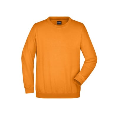 Sweatshirt Rundhals JN040, orange, Größe XL