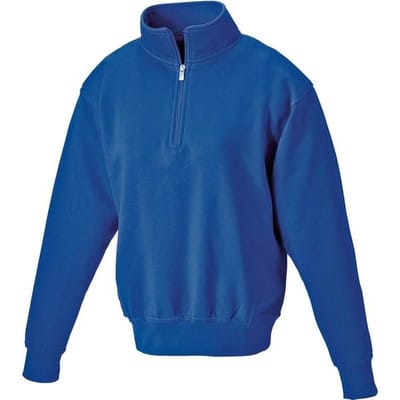 Workwear Zip Sweatshirt JN831, königs-blau, Größe L