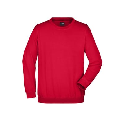 Sweatshirt Rundhals JN040, rot, Größe 3XL