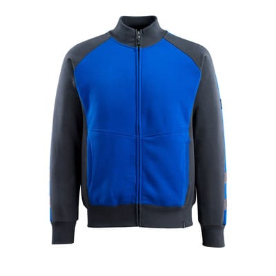 Cardigan Amberg 50565-963, kornblau/schwarzblau, Größe 2XL