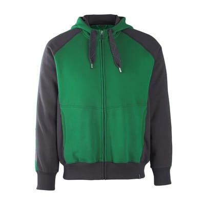 Kapuzen-Sweatshirt Wiesbaden 50566-963, grün/schwarz, Größe XL