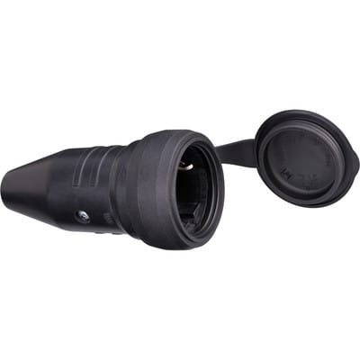 Schutzkontakt-Gummikupplung 230V/16A IP44