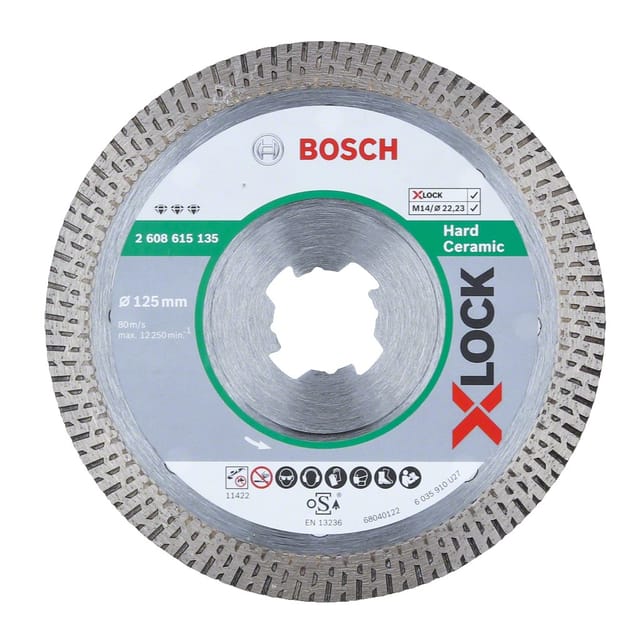 Diamanttrennscheibe X-LOCK Best for Hard Ceramic, 125 x 22,23 x 1,4 x 10mm
