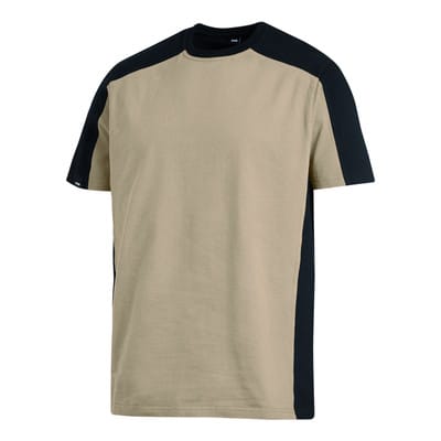 T-Shirt MARC, beige/schwarz, Größe S