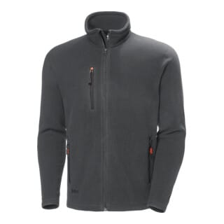 Jacke Oxford, Fleece, Größe L, grau