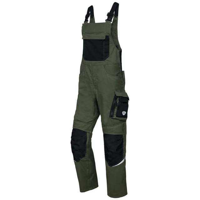 Berufslatzhose 1979 570, oliv/schwarz, Größe 50N