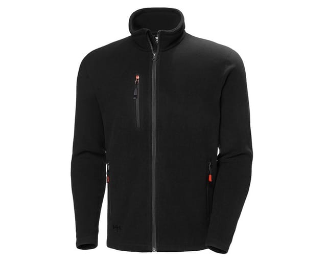 Jacke Oxford, Fleece, Größe L, schwarz