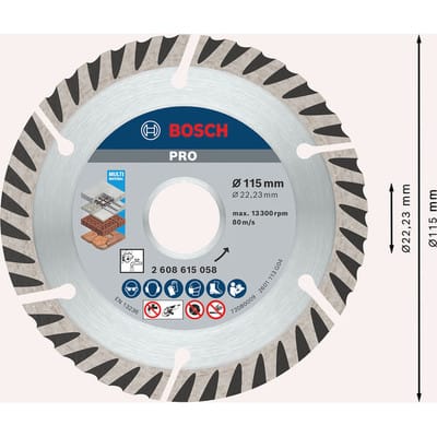 Diamanttrennscheibe Standard for Universal 115 x 22,23 (10er-Pack) (2608615058)