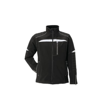 Softshelljacke DuraWork Größe L,schwarz/grau