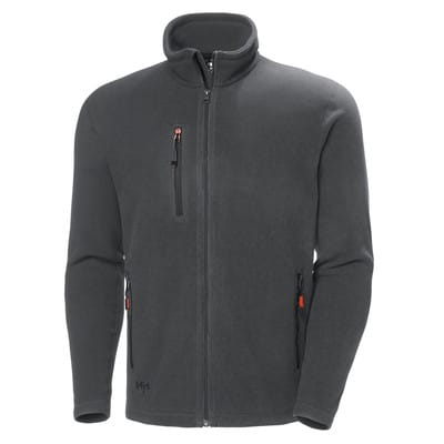 Jacke Oxford, Fleece, Größe 2XL, grau