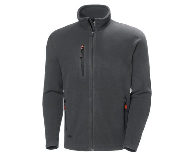 Jacke Oxford, Fleece, Größe S, grau