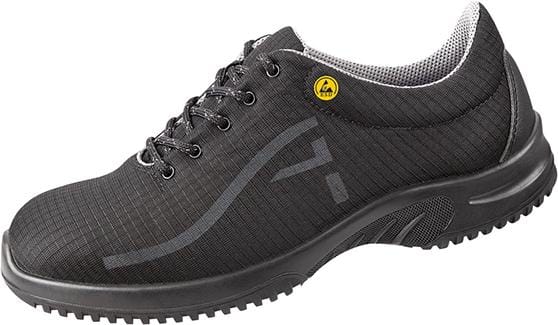 Berufshalbschuh uni6 36728, O2 FO SRC ESD, schwarz, Größe 45