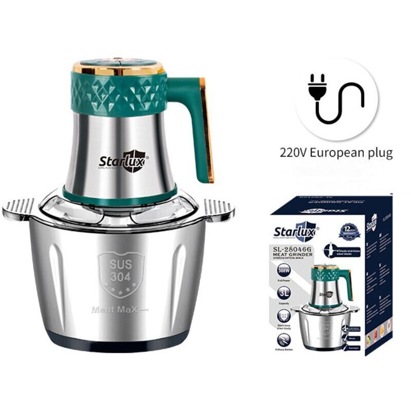 Multifunktionaler Fleischwolf Aus Edelstahl 300, Großes Fassungsvermögen (3 L), Küchenmaschine Für Den Haushalt