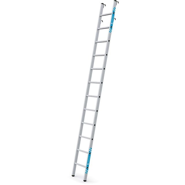 Regalleiter 12 Sprossen, Einhängehaken, Einhängehöhe 3490mm
