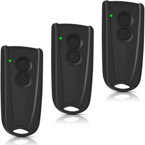 Ecleanfy-3 Pièces 433,92 Mhz Télécommande Pour Porte De Garage Pour Hormann Ecostar Rsc2-433 Rse2-433, Rsz1-433, Hormann Liftronic 500/700/800 Pour Portronic D2500/d5000/s4000(lumière Verte)
