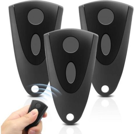 Ecleanfy-3pcs Telecommande Portail Pour Novoferm, Télécommande D'Ouverture De Porte 433,92mhz 2 Canaux, Télécommande De Porte De Garage Pour Novotron 502/504/512/514(contient 3 Piles Supplémentaires)