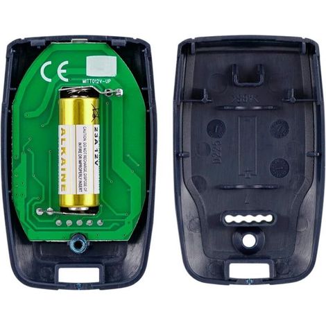 Ecleanfy-lot De 2 Télécommandes Pour Porte De Garage Bft Mitto 2 Canaux 433 Mhz 12 V Électrique
