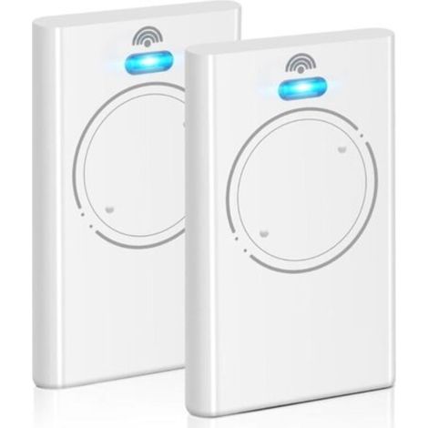 Ecleanfy-lot De 2 Télécommandes 868 Mhz Pour Ouvre-porte De Garage Xt2 868 Slh Lr, 2 Canaux, Blanc