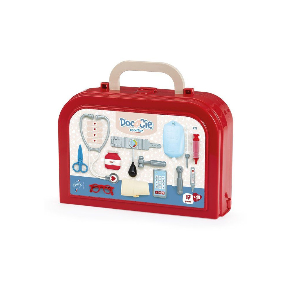 Ecoiffier Médical 271 - Valisette Docteur Luxe - 18 Mois - Pour Une Consultation Minutieuse