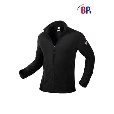 Herren-Fleecejacke 1694 641, schwarz, Größe 3XL