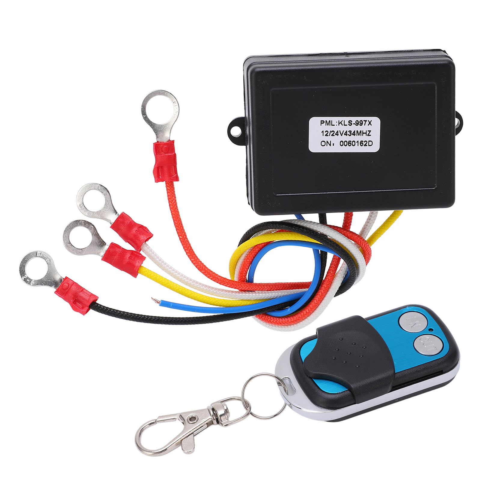 75ft Wireless Winde Fernbedienung Schalter 434mhz Empfänger 12v 24v Universal Für Auto Atv Suv Lkw