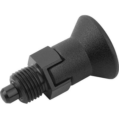 ARRETIERBOLZEN GR.0 D1=M08X1, D=4, FORM:C MIT RASTNUT OHNE KONTERMUTTER, KURZE AUSFÜHRUNG, STAHL GEHÄRTET,