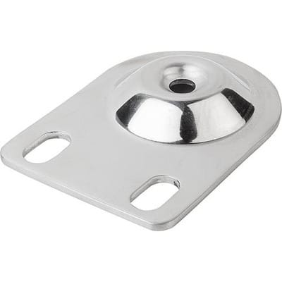 TELLER FÜR STELLFÜßE, FORM:C EDELSTAHL, D=80