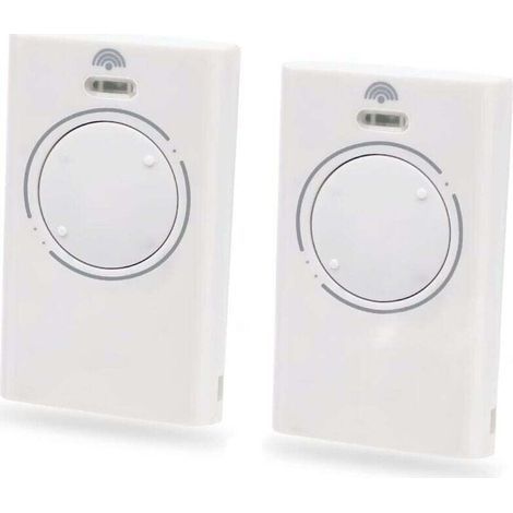 Dbbegk Aiperq 2 Pièces Telecommande Porte De Émetteur De Garage 868mhz,telecommande Portail 2 Canaux Compatible Avec Xt4 868 Slh Lr, Xt4 868 Slh, Xt2 868 Slh Lr, Xt2 868 Slh（white）