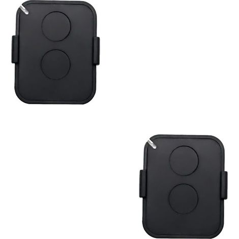 Lot De 2 Télécommande , 2 Canaux Télécommande Portail 433mhz Avec Code Tournant Sécurisé, Compatible Avec Récepteurs Automatisés