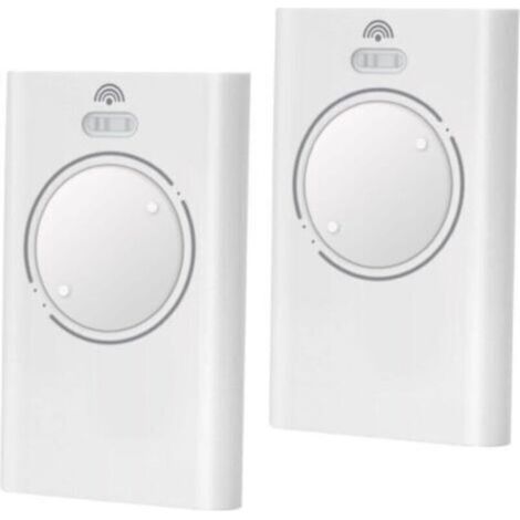 2 Pièces Telecommande Porte De Émetteur De Garage 868mhz,telecommande Portail 2 Canaux Compatible Avec Xt2 868 Slh, Xt 868 Slh（blanc）