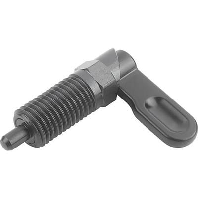 SPERRRIEGEL MIT ANSCHLAG, LINKS, D=5, M10, FORM:C GRIFF PULVERB., O. MUTTER, STAHL