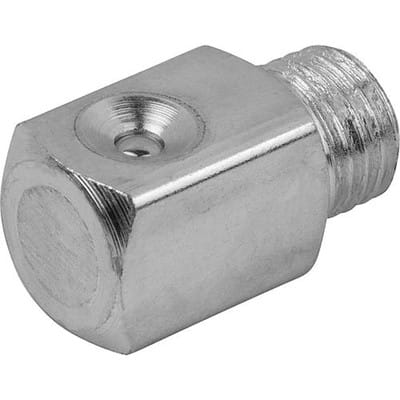 TRICHTERSCHMIERNIPPEL ABGEWINKELT 90° D=M06X1, FORM:C STAHL, VIERKANT