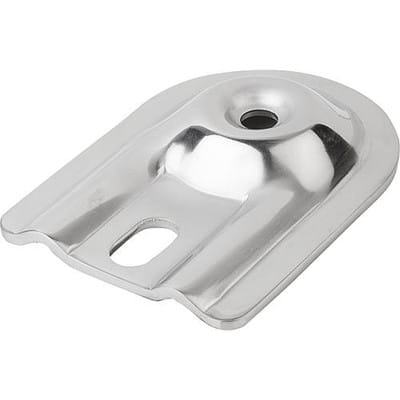 TELLER FÜR STELLFÜßE, FORM:D EDELSTAHL, D=80
