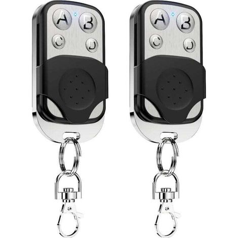 2 X Universal Remote Control Gate 433.92 Mhz Fixed Code Beep Gate, Xu,universal Wireless Garage Remote Control 4 Keys Copier For Garage Door And Car - Kzq