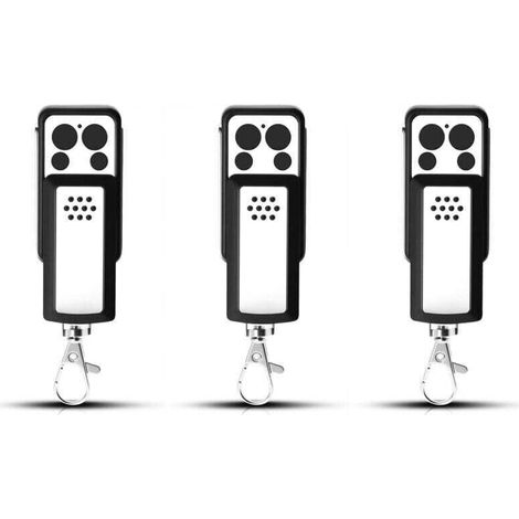 3 Commande À Distances Pour Motorisation De Portail – Compatible Avidsen 114253, Xu, 104257, 104250 – Design Modèle Compact À Glissière, 4 Canaux, Signal Stable, Clonage Facile - Kzq