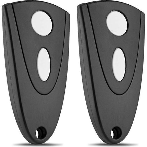Télécommande 433 Mhz Pour Ouvre-porte De Garage Tormatic Novotron 502 Max43-2 / 512 Mix43-2 (lot De 2, Clé Blanche)