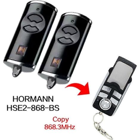 Lot De 2 Télécommandes De Porte De Garage Hormann Bs Hse2-868-bs 868 Mhz