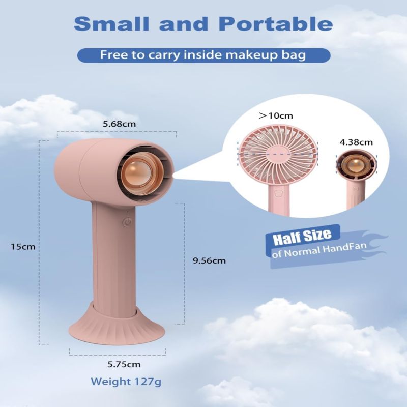 Ha1 Tragbarer Aromatherapie-ventilator (2000 Mah Akku, Usb-aufladung, Drei Geschwindigkeitsstufen, Ideal Für Reisen, Zum Schminken Und Zur Persönlichen Kühlung Im Freien) Grün (mit S