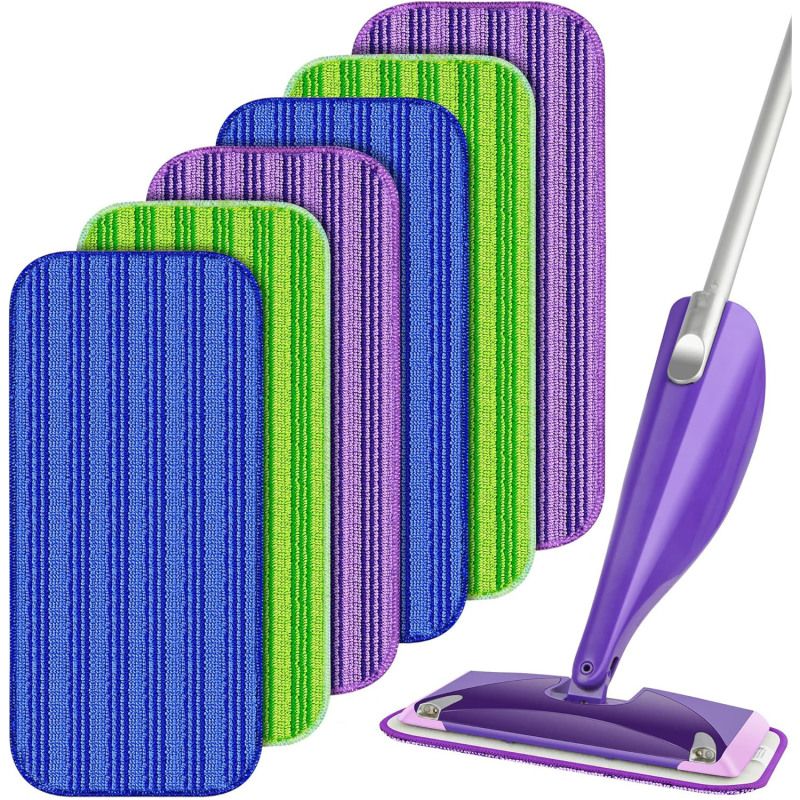 Swiffer Wetjet Mehrwegtücher – 6er-pack Waschbare Mikrofasertücher, 30 Cm, Lila