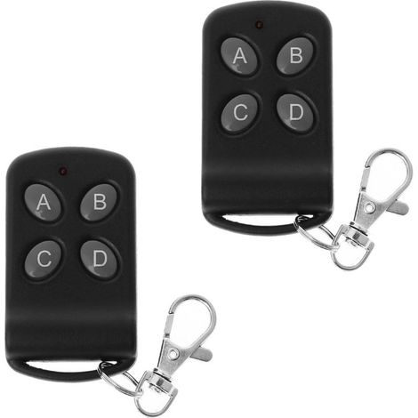 Télécommande D'Ouvre-porte De Garage 433 Mhz À 4 Boutons, Compacte Et Légère, Transmission Longue Distance Jusqu'à 30 Mètres(2 Articles)