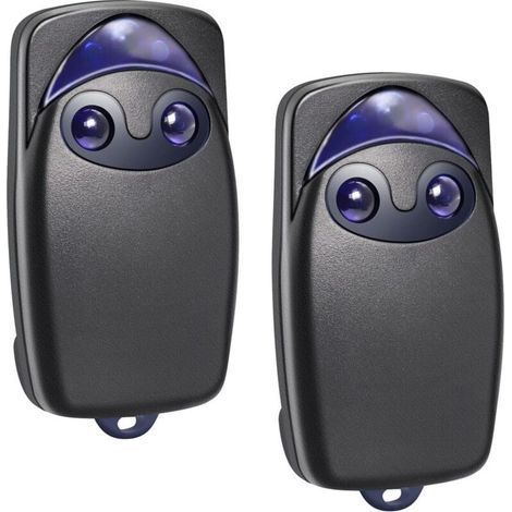 (pack De 2)télécommande Universelle 433 Mhz Pour Portail - Replacement Pour Flo2r-s, Compatible Avec N1ce One1, On1, Floxir, Floxr, Flox2r, Ox2 - Idéale Pour Portes Automatiques Et Volets Roulants