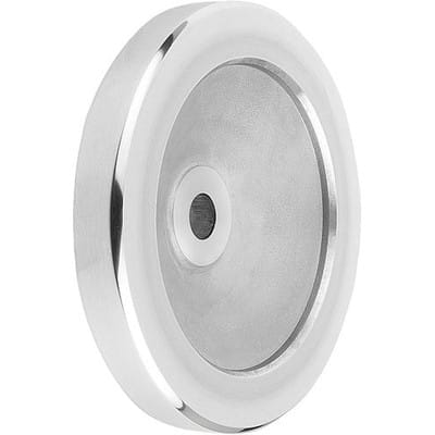SCHEIBENHANDRAD D1=250 PASSBOHRUNG D2=24H7 ALUMINIUM, OHNE GRIFF